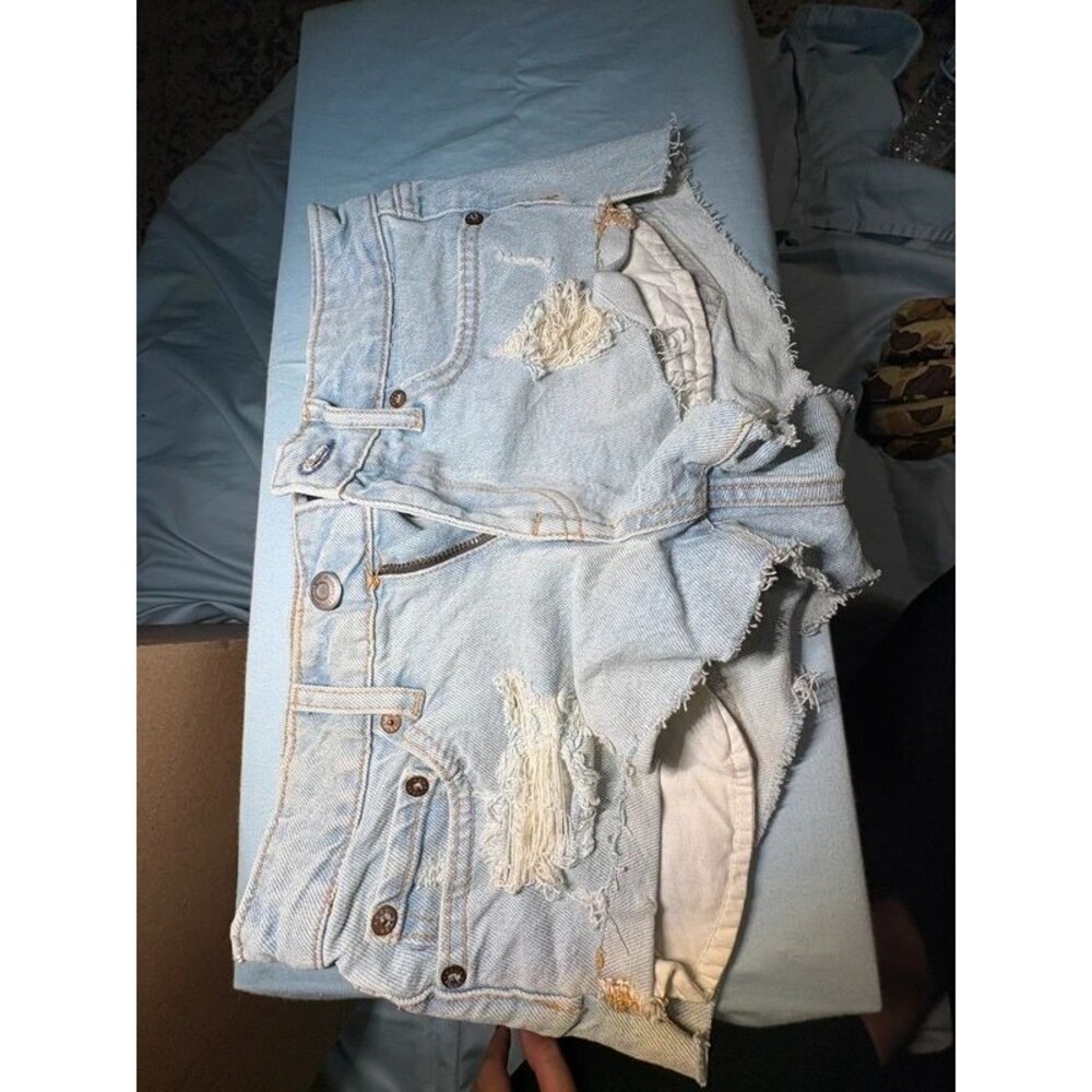 Y2K vintage Aeropostale blue denim shorts